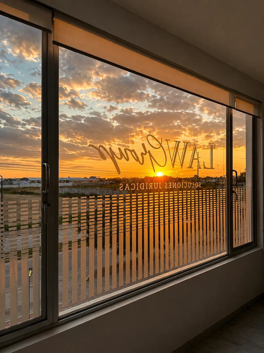 Atardecer desde las oficinas de LAW Group en Machala